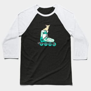 Roller-skate Chihuahua Baseball T-Shirt